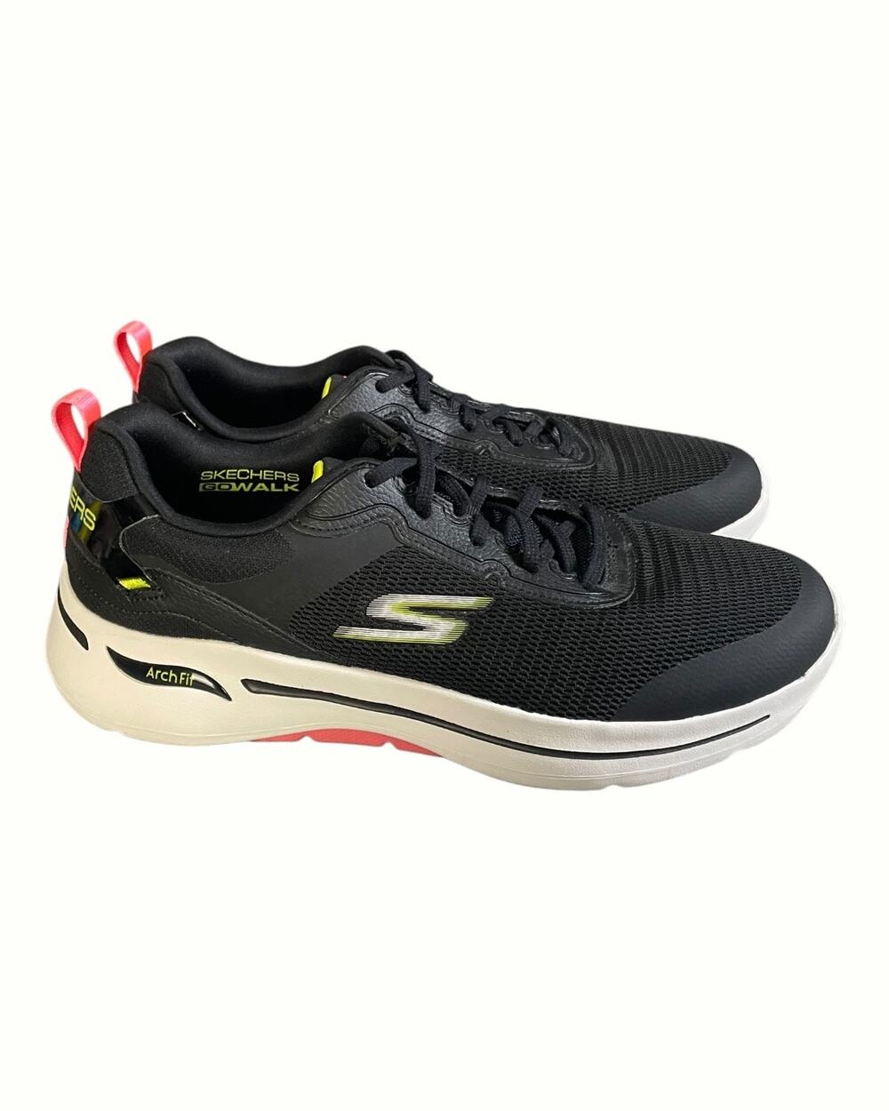 Skechers Women’s Size-11 Go Walk Arch Fit Ocean Horizon Black Sneakers